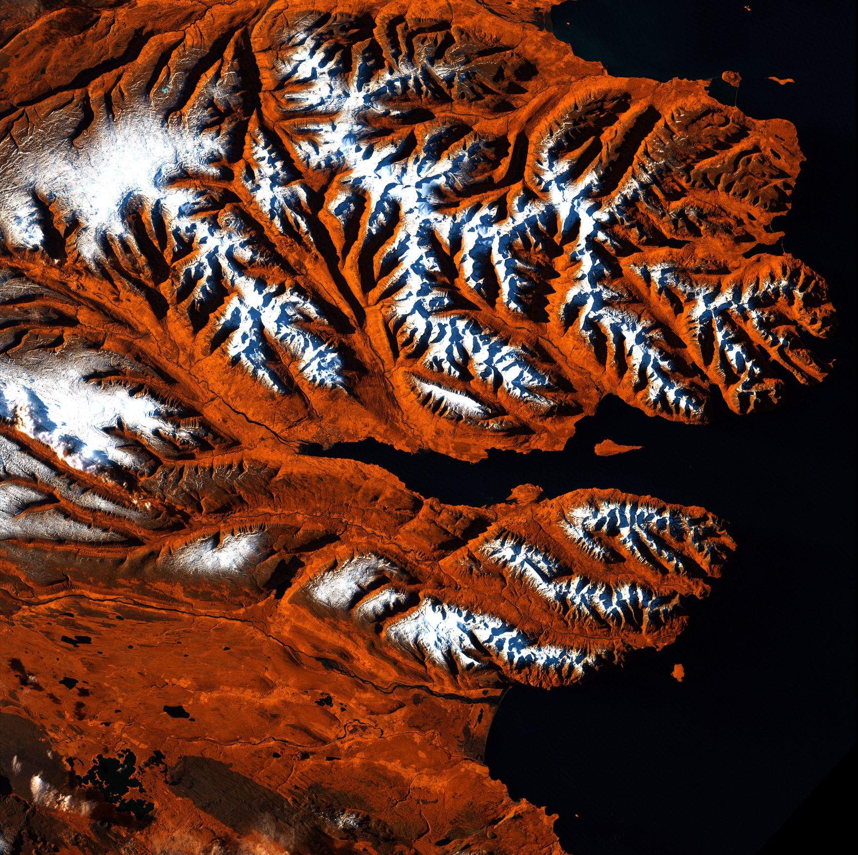 Landsat - Earth As Art Icelandic Tiger